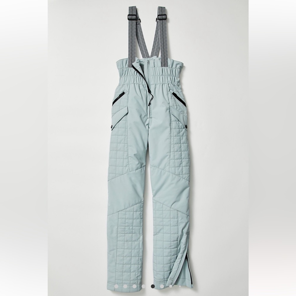 ALL PREPPED SKI BIBS AQUA HAZE NWT